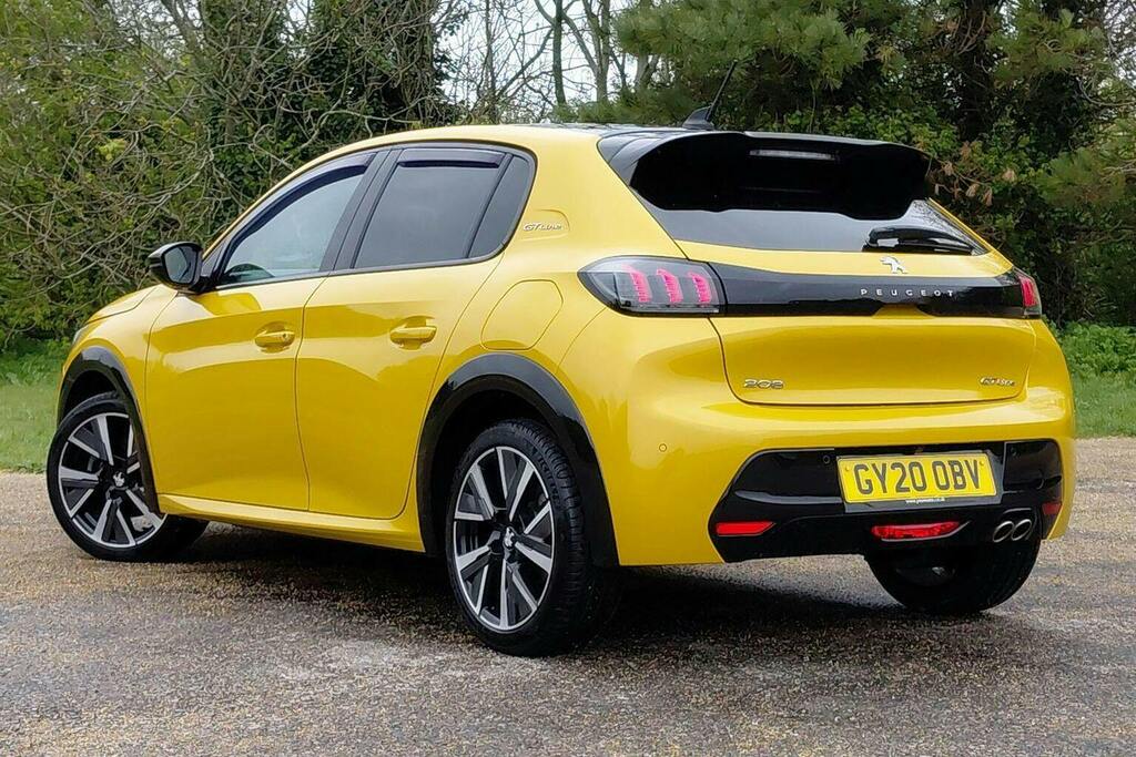 Peugeot 208 1.2 Puretech Gt Line Hatchback Eat GY20OBV Yellow #5