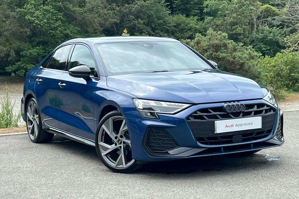 Audi A3 2.0 Tdi 35 Black Edition Saloon S Troni Blue