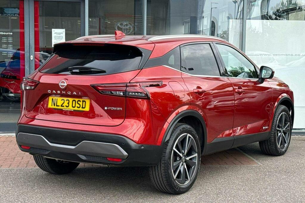Nissan Qashqai 1.5 H E Power Tekna Suv Hybrid NL23OSD Red #3