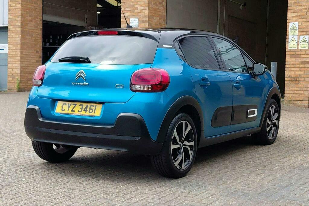 Citroen C3 1.2 Puretech Shine Plus Hatchback Eat6 CYZ3461 Blue #3