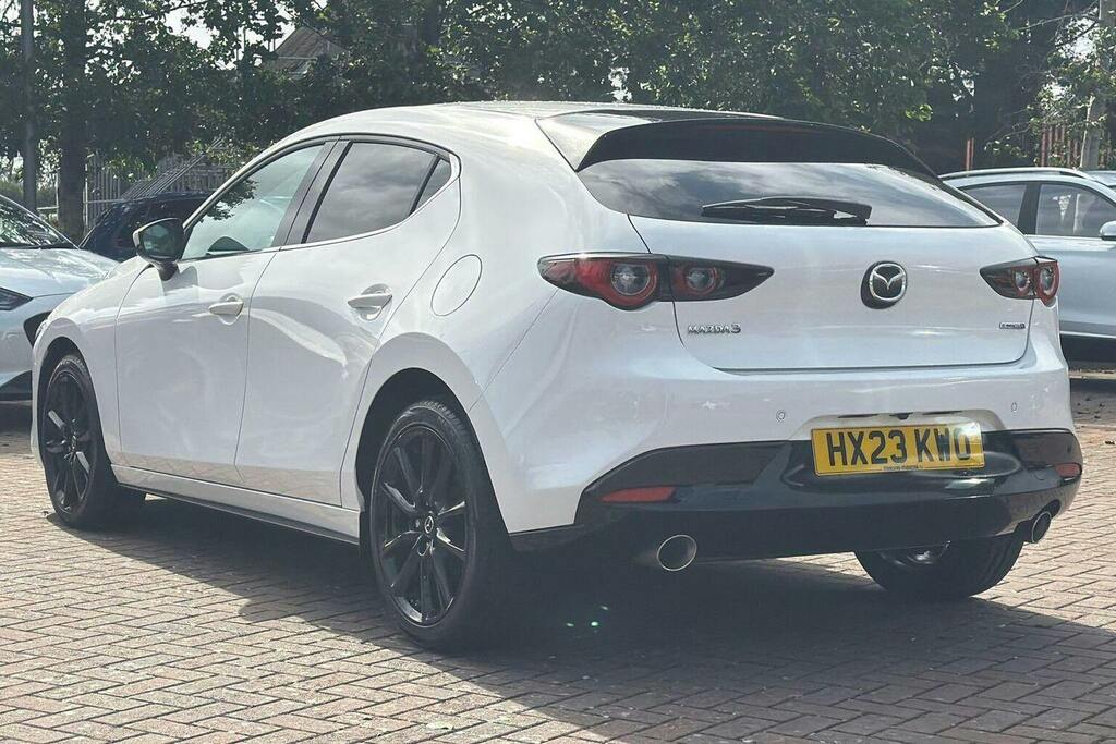 Mazda 3 2.0 E Skyactiv X Mhev Exclusive Line Hatchback HX23KWO White #5