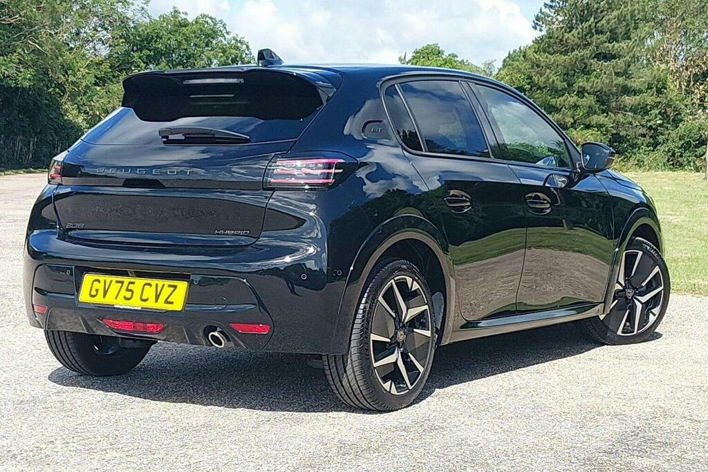 Peugeot 208 1.2 Gt Premium Hatchback Hybrid E Dsc6 GV75CVZ Black #3