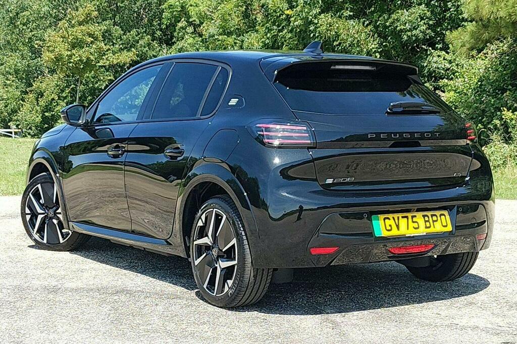 Peugeot e-208 51Kwh Gt Hatchback GV75BPO Black #5