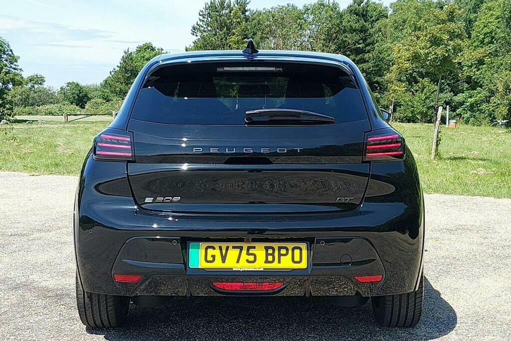 Peugeot e-208 51Kwh Gt Hatchback GV75BPO Black #4