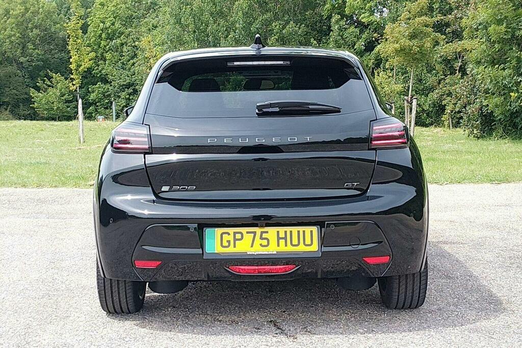 Peugeot e-208 51Kwh Gt Hatchback GP75HUU Black #4