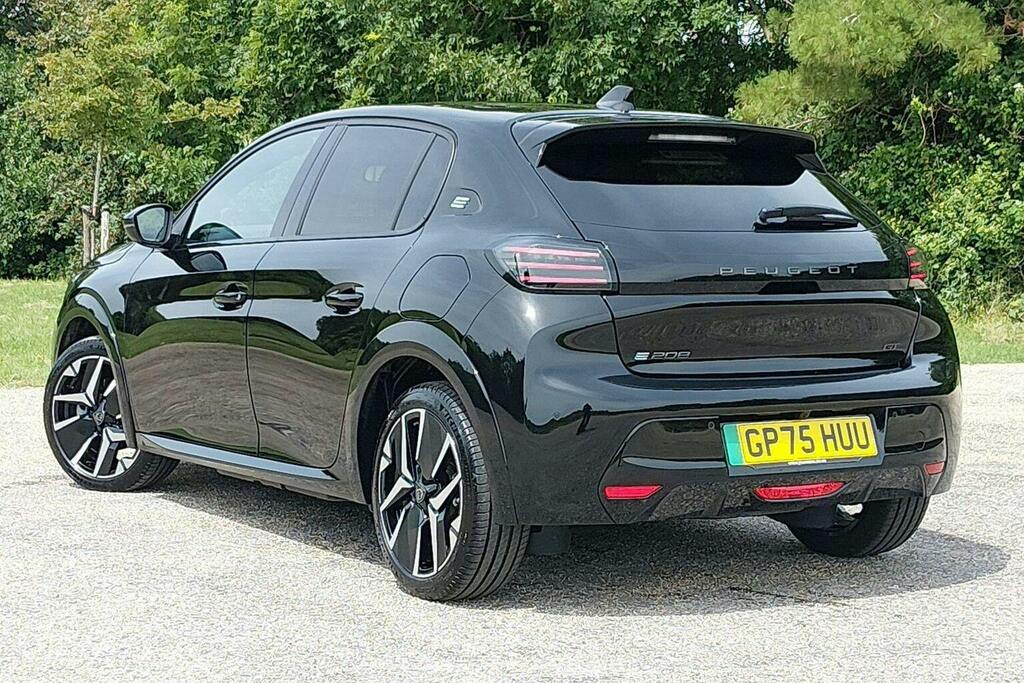 Peugeot e-208 51Kwh Gt Hatchback GP75HUU Black #5