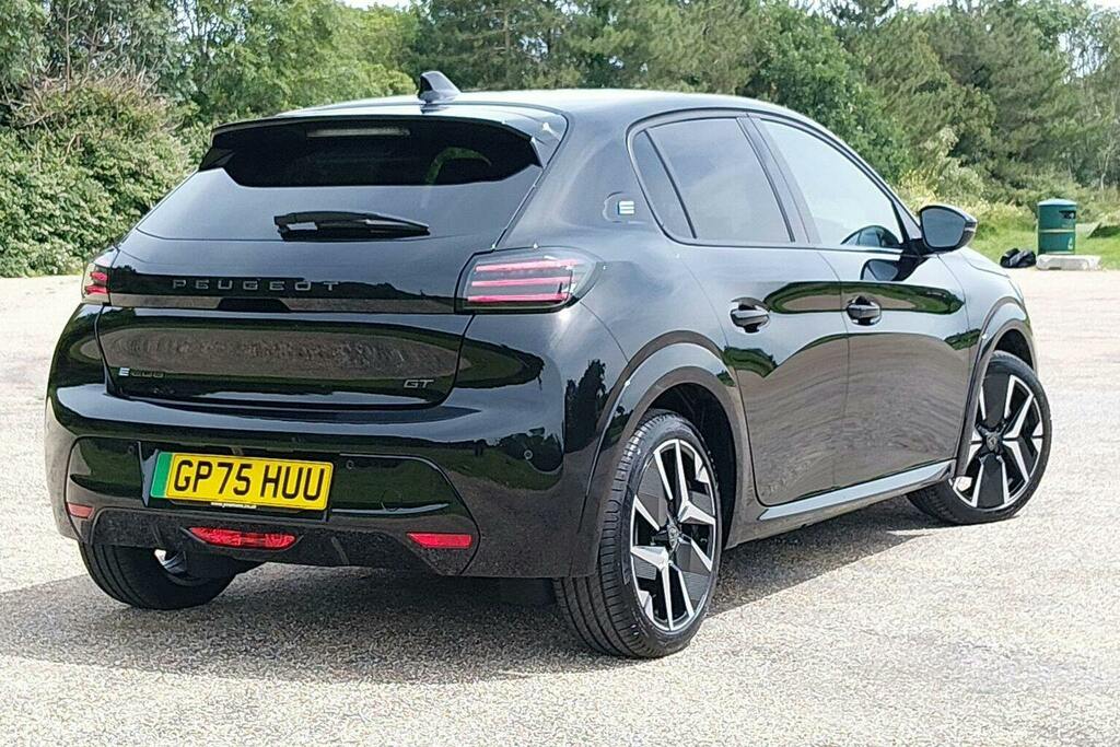 Peugeot e-208 51Kwh Gt Hatchback GP75HUU Black #3