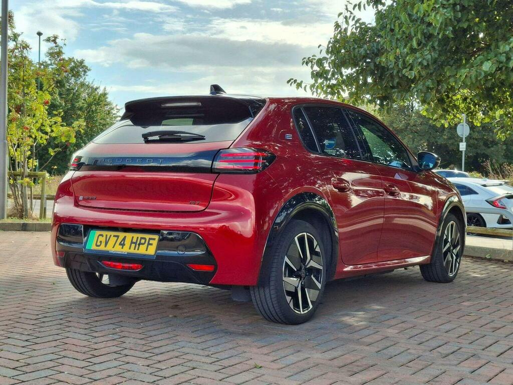 Peugeot e-208 51Kwh Gt Hatchback Red #5