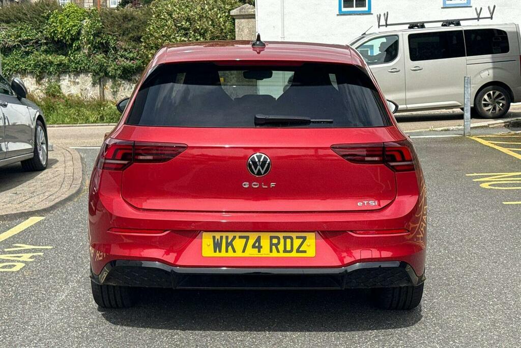 Volkswagen Golf 1.5 Etsi Mhev R-line Hatchback Hybrid D WK74RDZ Red #4