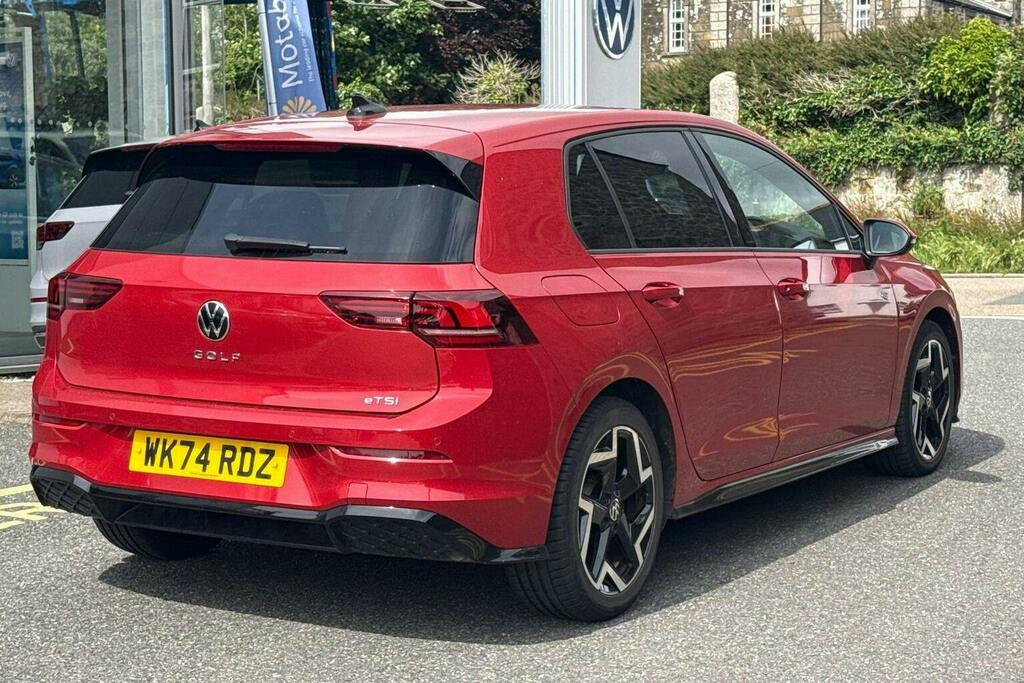 Volkswagen Golf 1.5 Etsi Mhev R-line Hatchback Hybrid D WK74RDZ Red #3