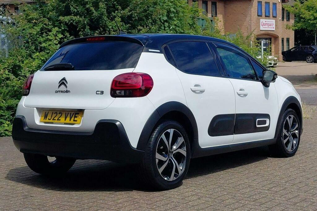 Citroen C3 1.5 Bluehdi Shine Plus Hatchback WJ22VVE White #3