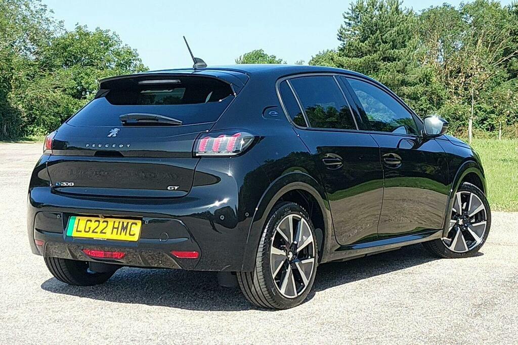Peugeot e-208 50Kwh Gt Premium Hatchback LG22HMC Black #3