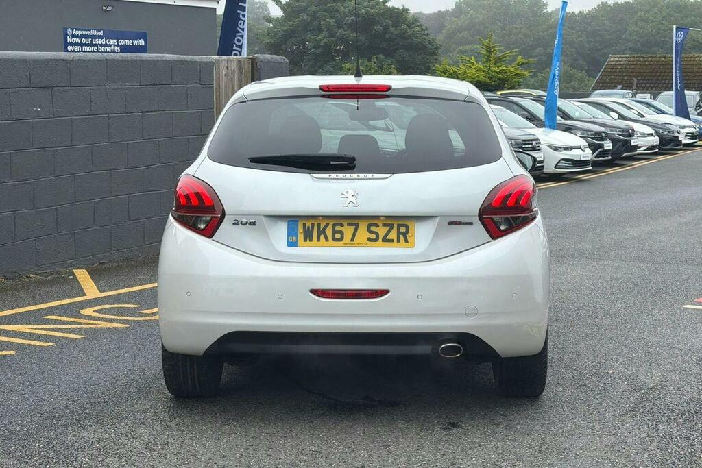Peugeot 208 1.2 Puretech Gt Line Hatchback WK67SZR White #4