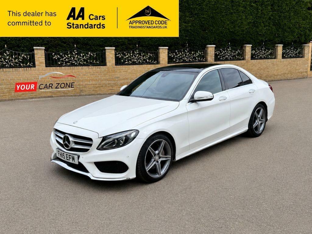 Mercedes-Benz C Class 2.1 C220 Bluetec Amg Line Premium Saloon White