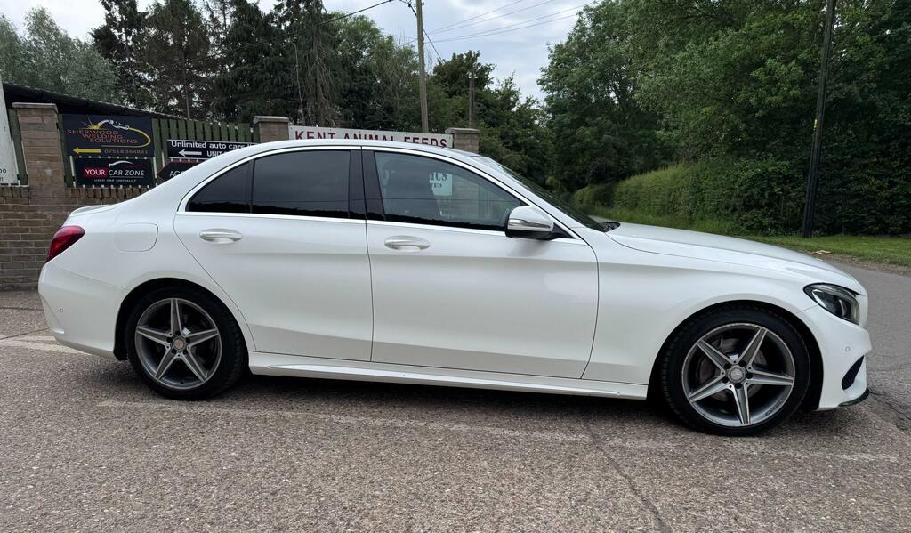 Mercedes-Benz C Class 2.1 C220 Bluetec Amg Line Premium Saloon FH15EFM White #5
