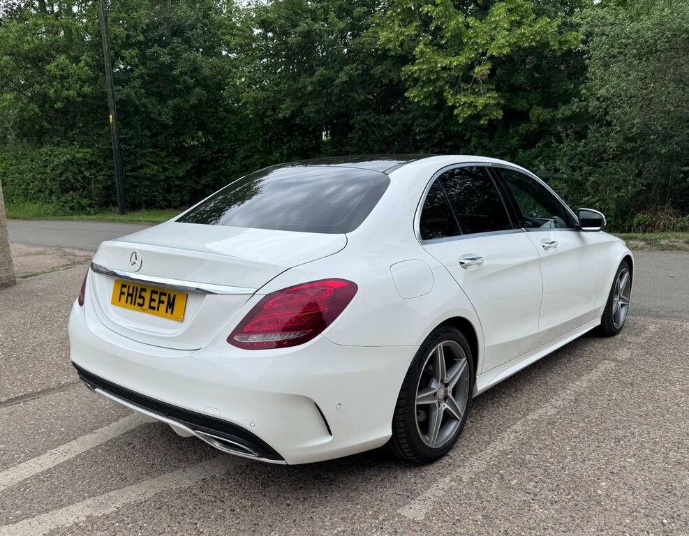 Mercedes-Benz C Class 2.1 C220 Bluetec Amg Line Premium Saloon FH15EFM White #6