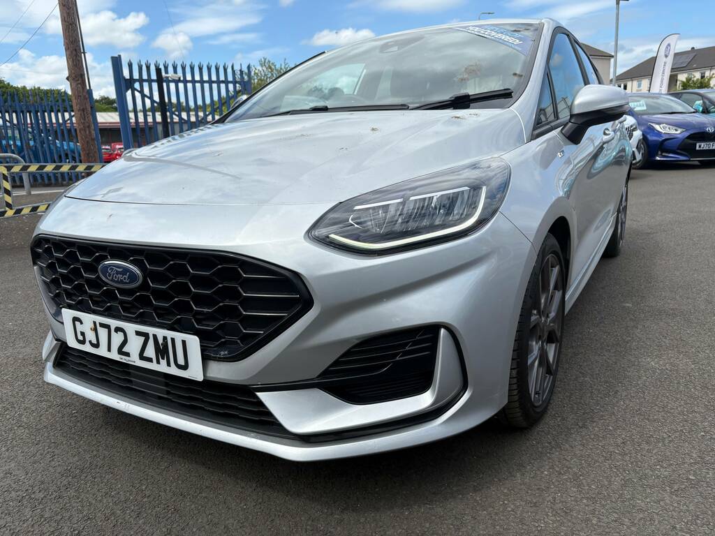 Ford Fiesta 1.0T Ecoboost St-line Hatchback GJ72ZMU Silver #3