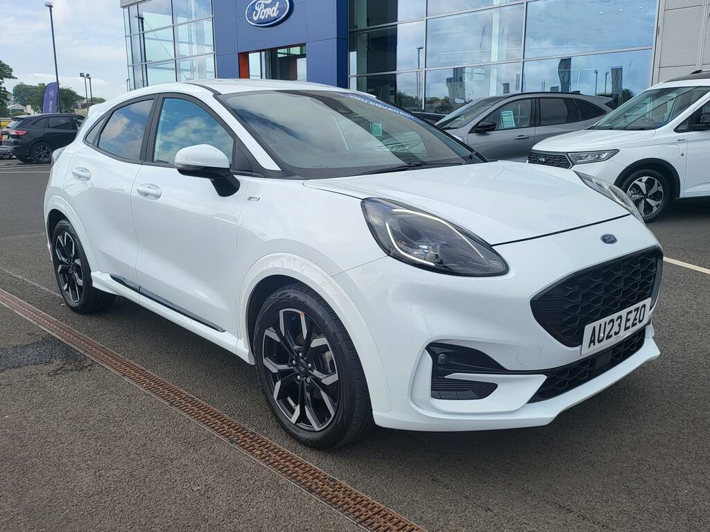 Ford Puma 1.0T Ecoboost Mhev St-line X 5Dr155ps AU23EZO White #3