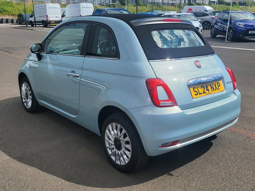Fiat 500 Hatchback Blue #8