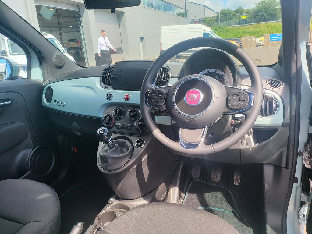 Fiat 500 Hatchback Blue #14