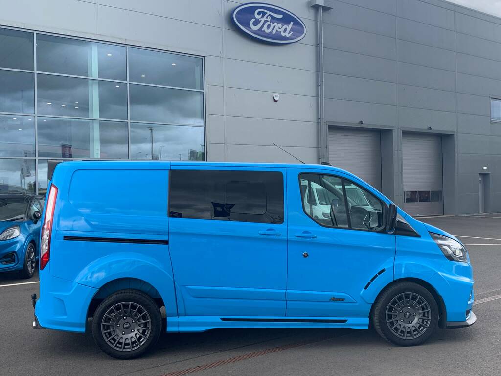 Ford Transit Custom 320 2.0 Ecoblue 185Ps L1 Dcab Ms-rt SR21VFF Blue #3