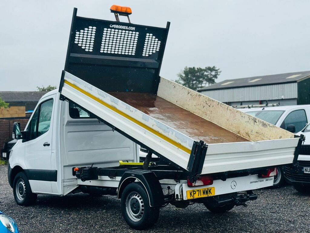 Mercedes-Benz Sprinter Tipper 2.1 314 Cdi Ready To Work 1Way L2 Euro 6 KP71MWK White #4