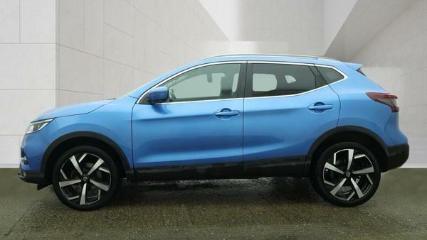 Nissan Qashqai 1.3 Dig-t Tekna Euro 6 Ss GJ20OWY Blue #4