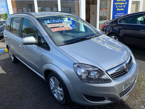 Used 12 Vauxhall Zafira Bk62fyw 1 7 Cdti Ecoflex Exclusiv 125 5dr On Finance In Swansea 73 Per Month No Deposit