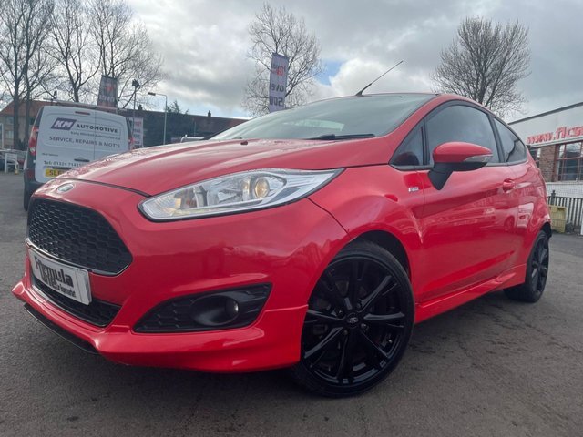 Compare Ford Fiesta 1.0 St-line 100 Bhp CA17LOE Red
