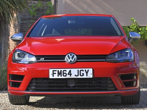 Compare Volkswagen Golf R FM64JGY Red