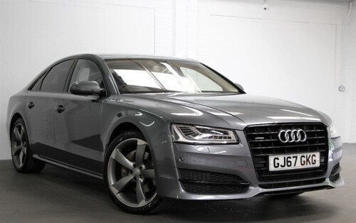 Used 17 Audi A8 Gj67gkg Tdi Quattro Black Edition 262 Free Mainland Uk On Finance In West Byfleet 486 Per Month No Deposit