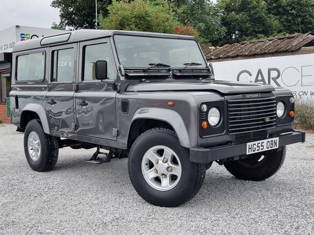 Compare Land Rover Defender 110 2.5 110 Td5 County Station Wagon 120 Bhp HG55OBN Grey